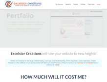 Tablet Screenshot of excelsiorcreations.com